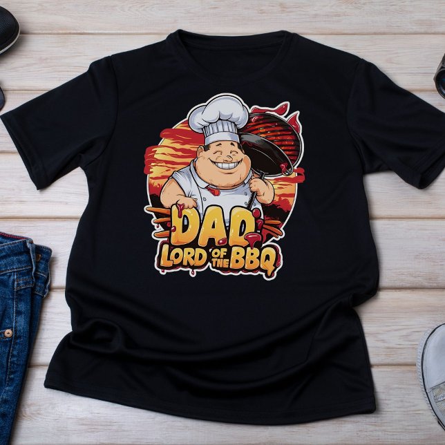 Pappa Kung i Bbq Grill Kärlek Pappa Fars dag T Shirt (Skapare uppladdad)