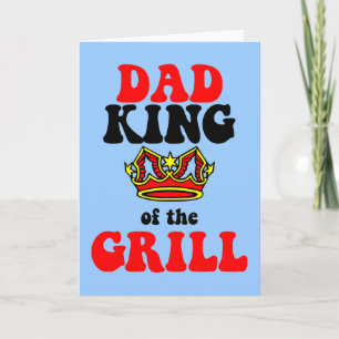 pappa kung i grillen fars dag kort