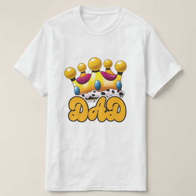 Pappa Kung krona T Shirt (Design framsida)