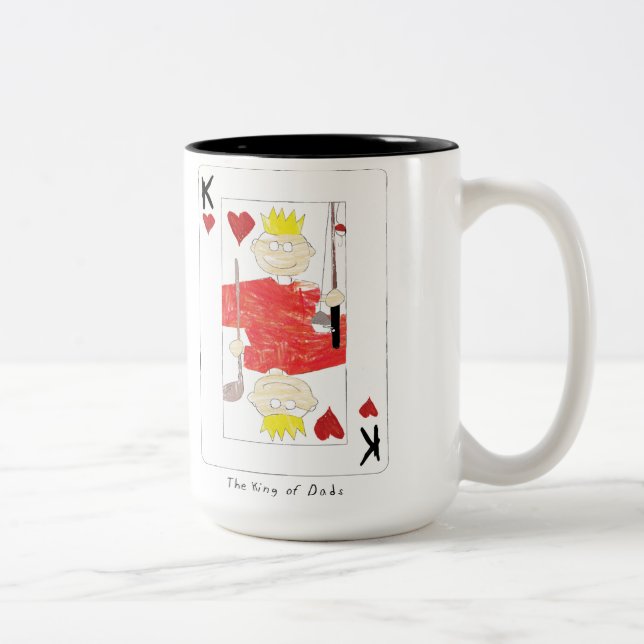 Pappa kung-mugg Två-Tonad mugg (Höger)