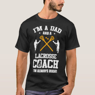 Pappa Lacrosse Im A Pappa och Lacrosse Coach Lacro T Shirt