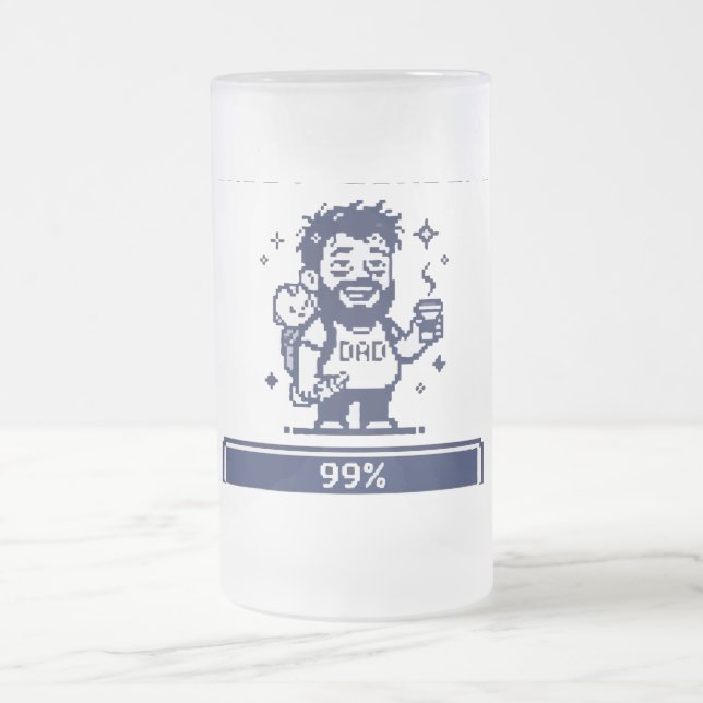 Pappa Laddar 99% Frostat Ölglas (Center)