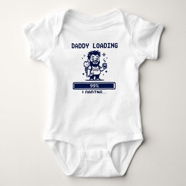 Pappa laddar 99% t shirt (Framsida)