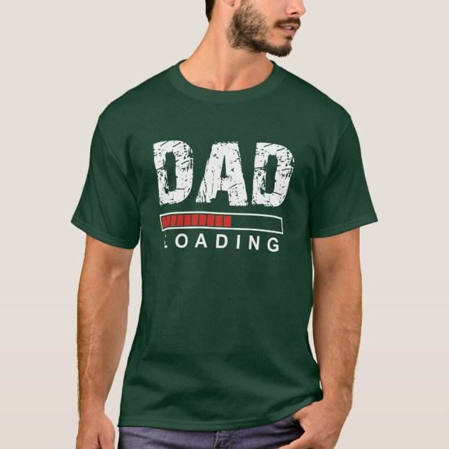 Pappa Laddar en usel Grönt t dhirt för att far ska Shirt (Framsida)