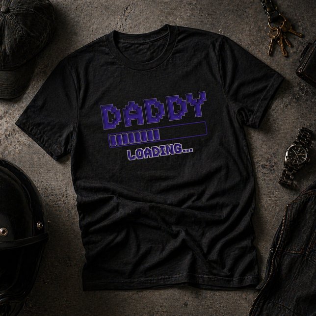 Pappa laddar spelare graviditetsavslöjande t-shirt (Skapare uppladdad)