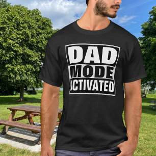 Pappa-läge aktiverad Roligt Ny pappa T Shirt