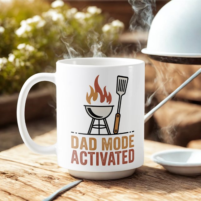 Pappa-läge aktiverat | Faderskaps humor design Kaffemugg (Skapare uppladdad)