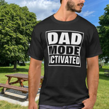 Pappa-läge Aktiverat Fet Vit Typografi