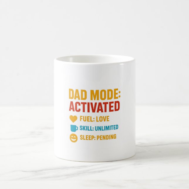 Pappa-läge aktiverat för Fars dag-gift Kaffemugg (Center)