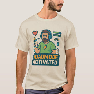 Pappa-läge Aktiverat – Superhjälte Pappa Liv T Shirt
