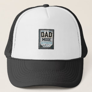 Pappa-läge aktiverat Vintage-gravering T-shirt-des Keps