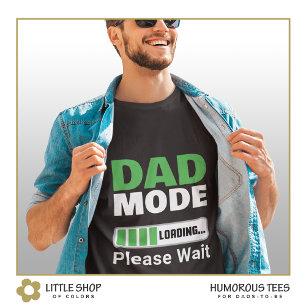 Pappa-läge Laddar statusfält Fars dag T Shirt