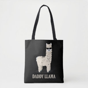 Pappa Lama Alpaca Rolig Djurfantast Tygkasse