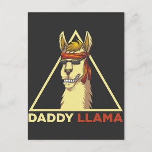 Pappa Lama Make Cool Solglasögon Alpaca Pappa Vykort