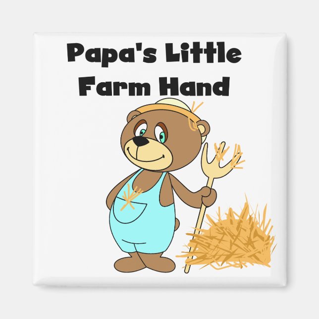 Pappa lantgård räcker lite Tshirts och gåvor Magnet (Framsidan)