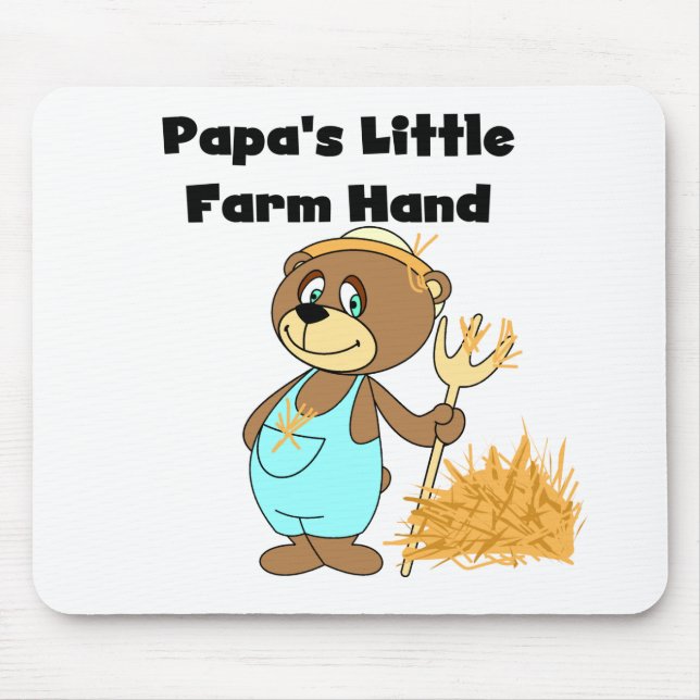 Pappa lantgård räcker lite Tshirts och gåvor Musmatta (Framsidan)