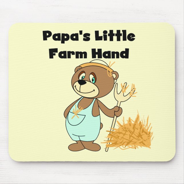 Pappa lantgård räcker lite Tshirts och gåvor Musmatta (Framsidan)