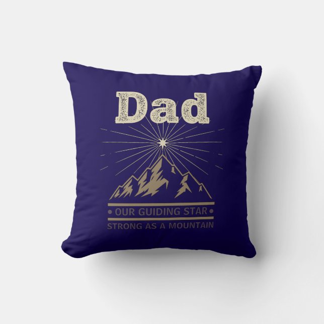 Pappa Ledstjärna Mountain Kudde (Framsida)