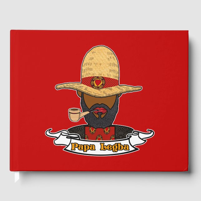Pappa Legba Porträtt Gästböcker (Framsida)
