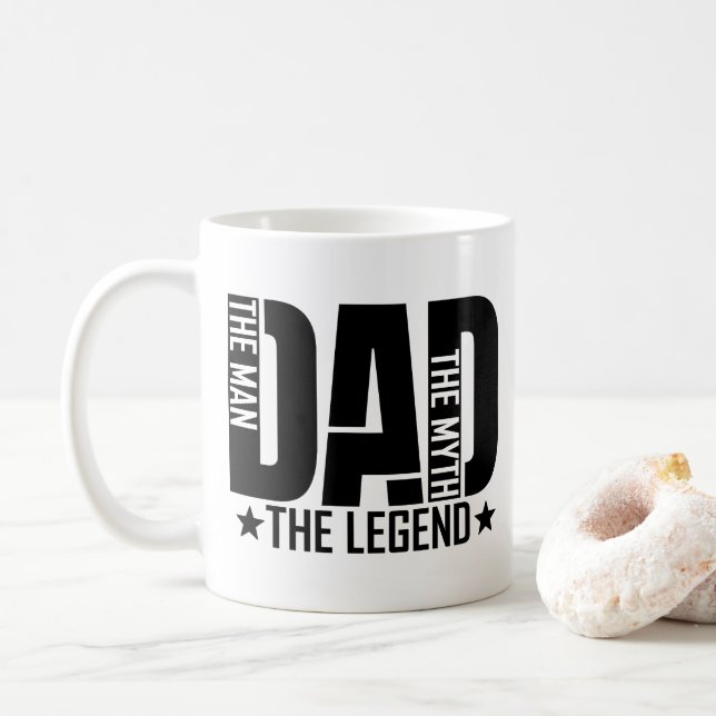 Pappa Legend Man Kaffemugg (Med munk)