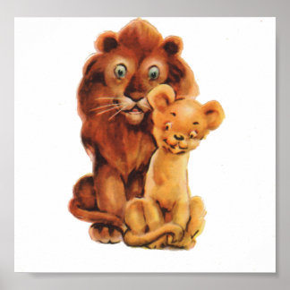 Pappa Lejon och Son Poster