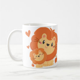 Pappa Lejon Unge Fars dag nr Lejon Kaffemugg