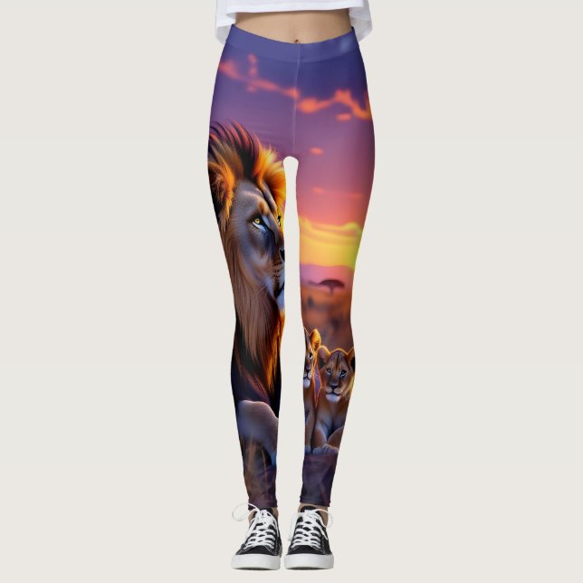 Pappa Lejon's Sunset Pride Leggings | Höjder (Framsida)