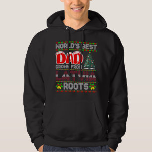 Pappa Lettland Julklappsidé Ful Jultröja Hoodie