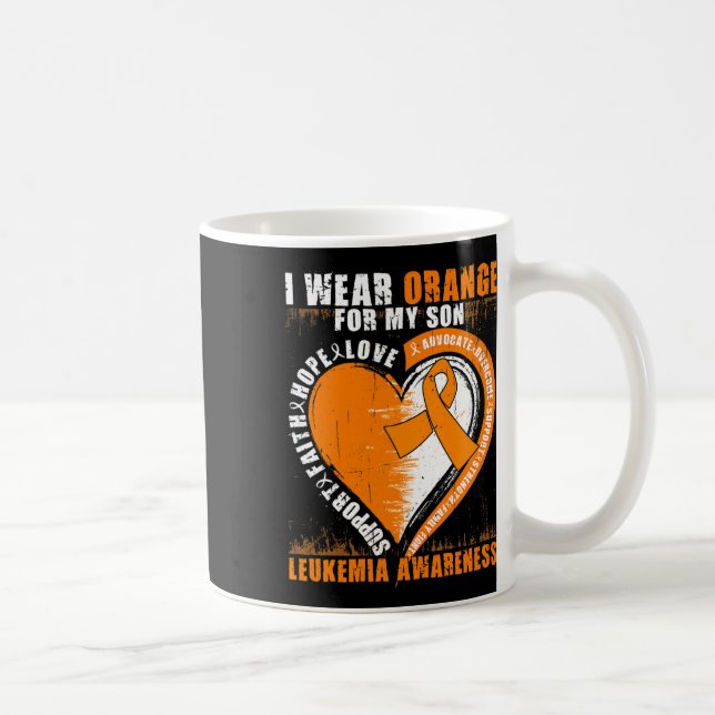 Pappa Leukemia Awareness Son Leukemia Awareness Kaffemugg (Höger)