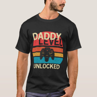 Pappa Level Unlock New Pappa, speldesign. T Shirt