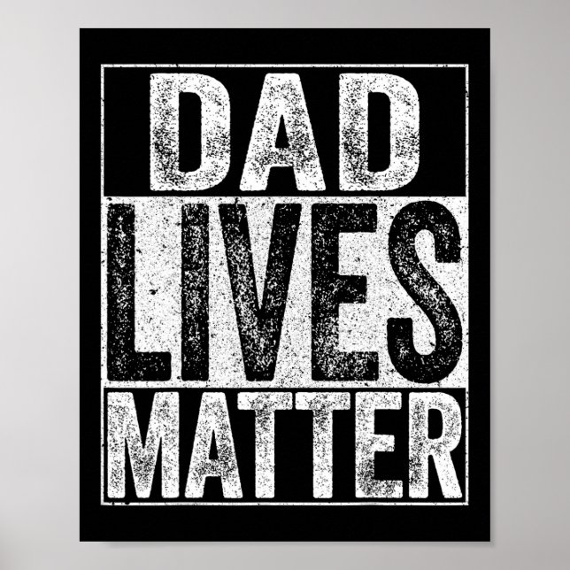 Pappa lever med problem Fars dag Pappa Life Shirt Poster (Framsidan)