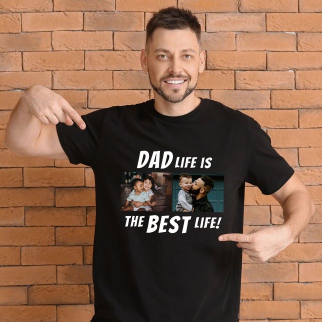 Pappa Life är det bästa programmet för foto 2 Far T Shirt (Skapare uppladdad)