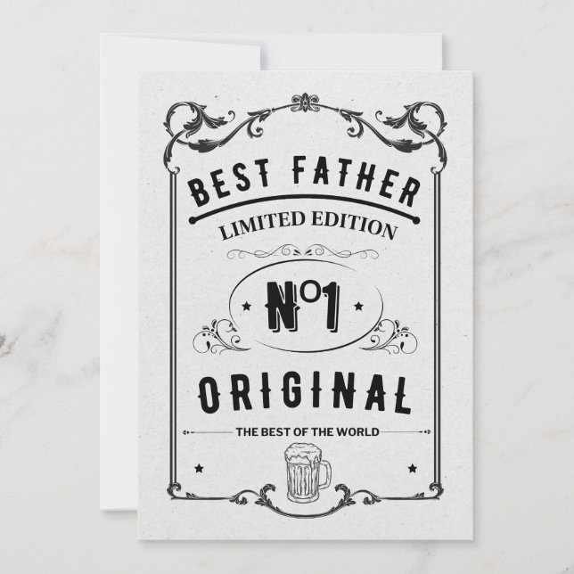 Pappa Life, bästa livstid Inbjudningar (Framsida)