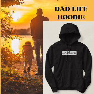 Pappa Life Black and White Hoodies Hoodie