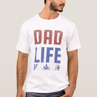 Pappa Life - Funny Retro-faderskap Design T-Shirt