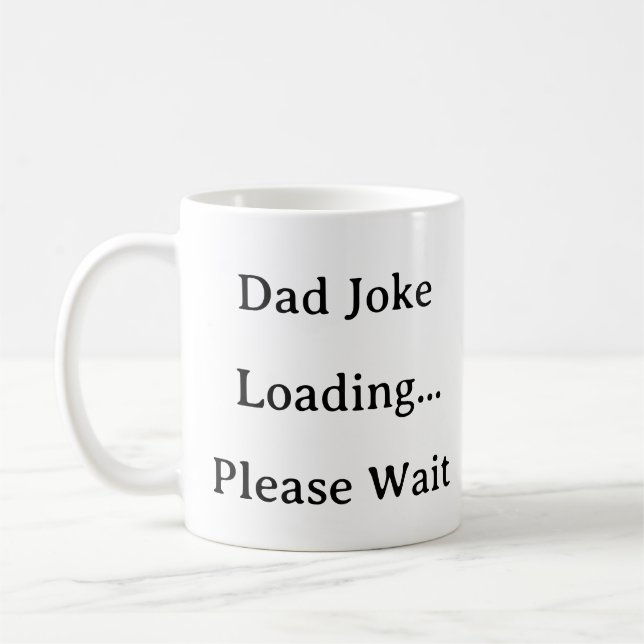 Pappa Life Mugg - Pappa Joke Loading Väntegåva (Vänster)