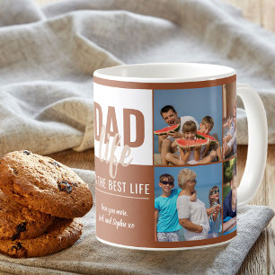 Pappa Life-offert 8 - Orange för fotokollage Kaffemugg