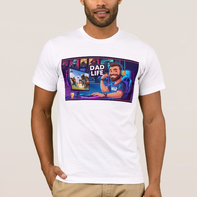 Pappa Life Tshirt T Shirt (Framsida)
