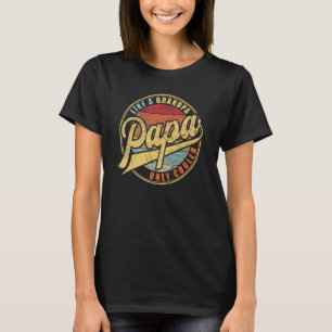 Pappa liknar en farfar-kylare Funny Pappa Pappa De T Shirt