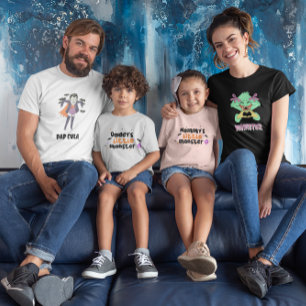 Pappa lilla Monster Cute Halloween T Shirt