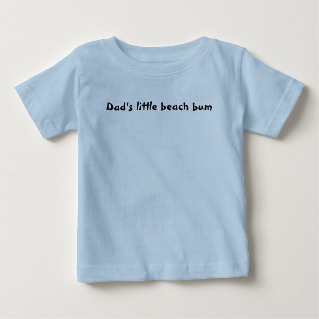 Pappa lilla strand bum t-shirt (Framsida)