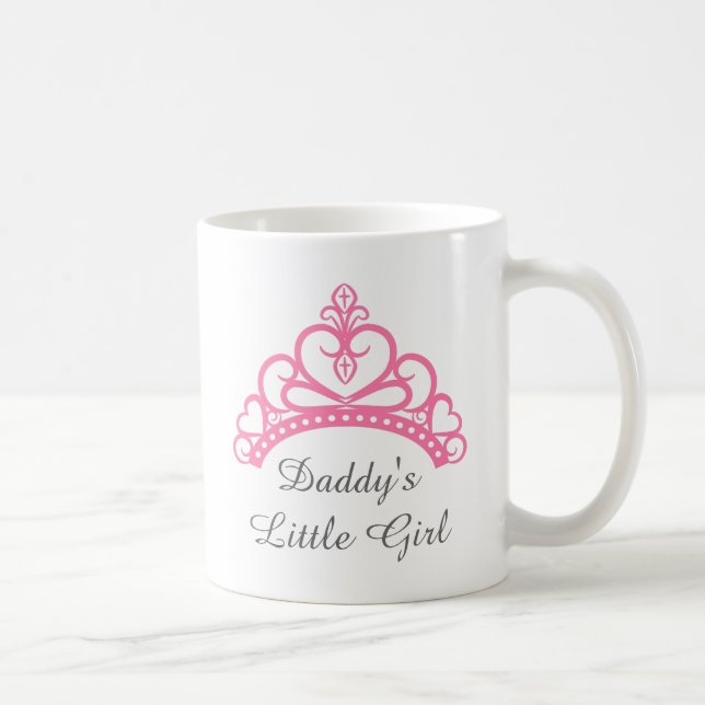 Pappa lilla tjej, Chic rosa prinsessakrona Kaffemugg (Höger)