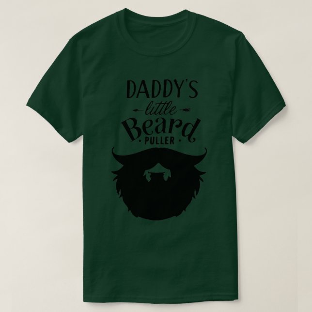 Pappa Little Beard Puller Beard Lengths Manar Mana T Shirt (Design framsida)
