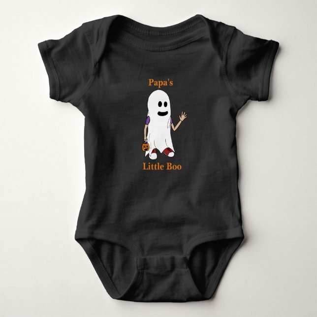 Pappa Little Boo halloween T Shirt (Framsida)