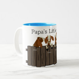 Pappa Little Herd of 4 Goats Två-Tonad Mugg