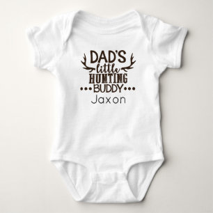 Pappa Little Hunting Buddy Personlig T Shirt
