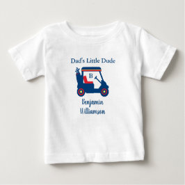 Pappa Little Killen Golf Cart Namn Monogram T Shirt