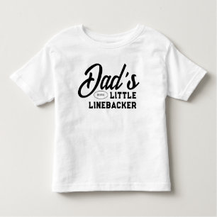 Pappa Little Linebacker American Football Cute Boy T Shirt