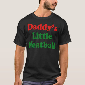 Pappa Little Meatball Italiensk T Shirt