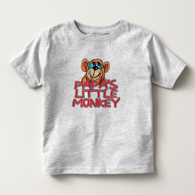 Pappa Little Monkey T-shirt (Framsida)